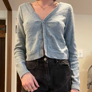 American Eagle button up cropped cardigan